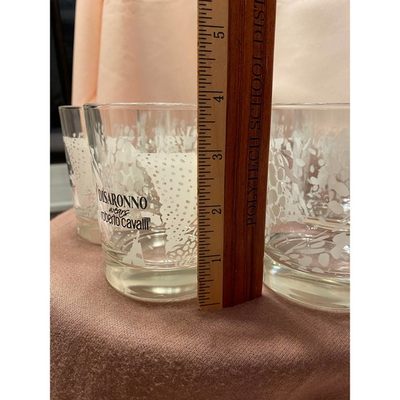 Set of Six (6) DiSaronno Wears Roberto Cavalli Rocks Drinking Glasses - Picture 7 of 16